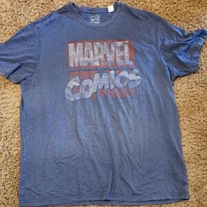 4XLT Marvel Comics Blue T-Shirt